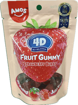 Amos Gummy 65g*36 st.berry view 1